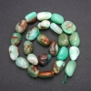 Natural Chrysoprase Stone Beads, Tumbled, Diameter 11x16 (+/-) mm, Length 38cm