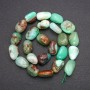 Natural Chrysoprase Stone Beads, Tumbled, Diameter 11x16 (+/-) mm, Length 38cm