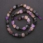 Charoite Beads, Tumbled, Diameter 8 +/- mm, on String, Length 40cm