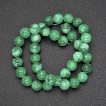 Chrysoprase (Synthetic) Beads on String, Smooth Round, Diameter 10 (+/-) mm, Length 38cm