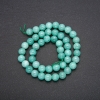 Jadeite Beads, Smooth Round, on String, Diameter 6mm, Length 38cm (+/-)