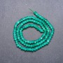 Amazonite (Synthetic) Beads, Faceted Rondelle, Diameter 4x3mm, on String, Length 38cm