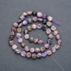 Natural Charoite Stone Beads on String, Tumbled, Diameter 7x8mm, Length 41cm+