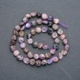 Natural Charoite Stone Beads on String, Tumbled, Diameter 7x8mm, Length 41cm+