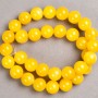 Beads on Cord Citrine (Imitation Acrylic) Smooth Round, Diameter 12.5mm+-, Length 40cm+