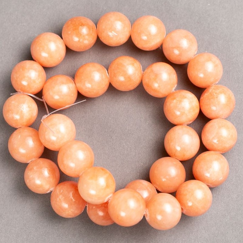 Beads on Fishing Line Selenite (Imitation Acrylic) Smooth Ball, Diameter 14mm+/-, Length 39cm