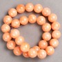 Beads on Fishing Line Selenite (Imitation Acrylic) Smooth Ball, Diameter 14mm+/-, Length 39cm