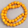 Beads on Fishing Line Citrine (Imitation Acrylic) Smooth Ball, Diameter 10.5mm+/-, Length 40cm+