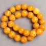 Beads on Fishing Line Citrine (Imitation Acrylic) Smooth Ball, Diameter 14mm+/-, Length 40cm+