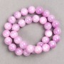 Beads Kunzite (Imitation Acrylic) on Fishing Line Smooth Ball, Diameter 12.5mm+/-, Length 40cm+