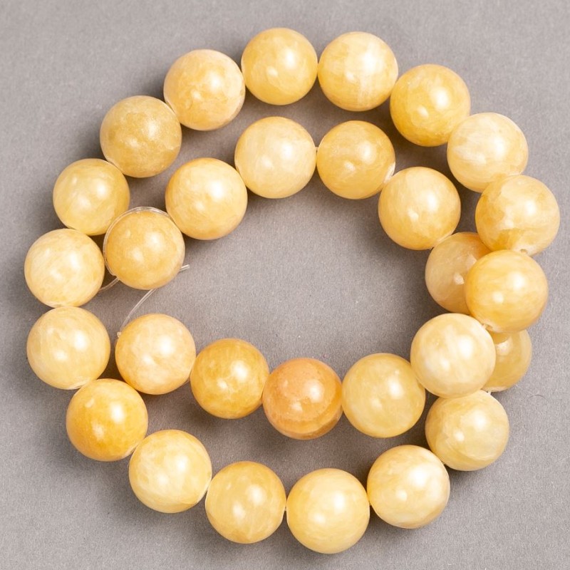 Beads on Fishing Line Mother-of-Pearl (Imitation Acrylic) Smooth Ball, Diameter 14.5mm+/-, Length 40cm+
