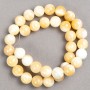 Beads on Fishing Line Mother-of-Pearl (imitation acrylic), smooth ball d 12.5mm+/-, length 39cm+