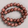 Selenite Beads (Acrylic Imitation) on Thread, Smooth Ball, Diameter 12.5mm+/-, Length 39cm+