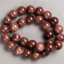 Selenite Beads (Acrylic Imitation) on Thread, Smooth Ball, Diameter 14.5mm+/-, Length 40cm+