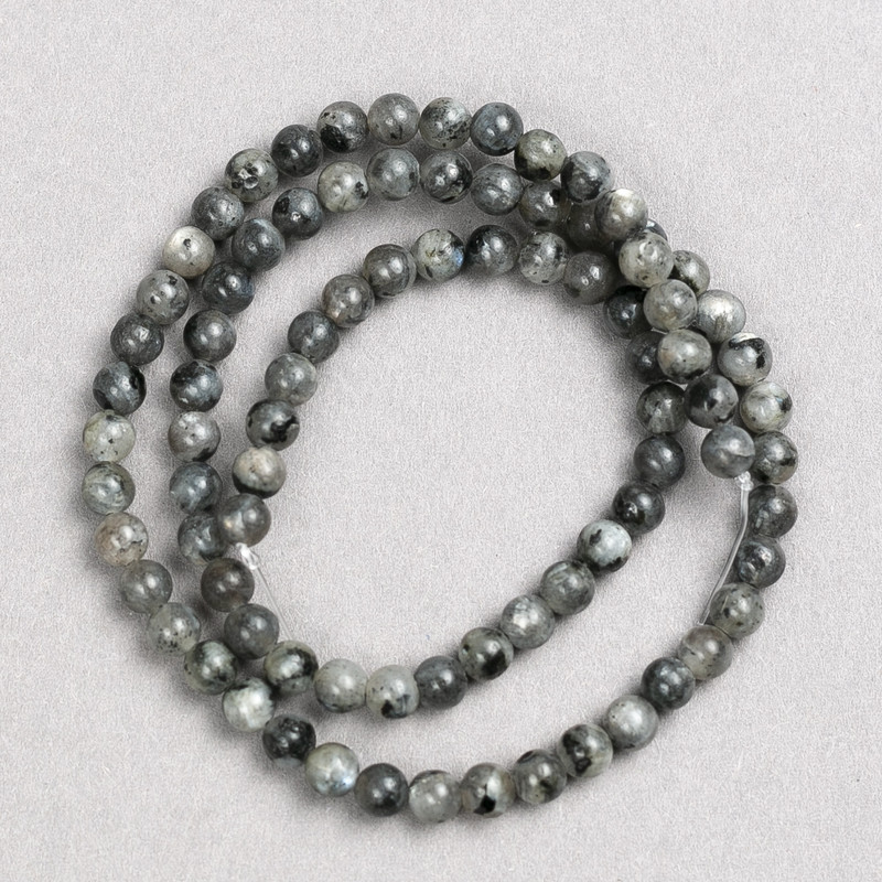 Lavrikite Natural Stone Beads, Smooth Round, Diameter 4-5mm+/-, Length 38cm+/- on String