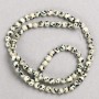 Dalmatian Jasper Beads on Thread, Smooth Round, Diameter 4.5mm+/-, Length 38cm+