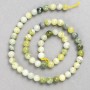Ophite Beads (Synthetic Acrylic) on Thread, Smooth Round, 6.5mm+/- Diameter, 38cm+ Length