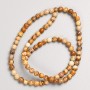 Picture Jasper Beads on Fishing Line, Smooth Round, Diameter 4-5mm+/-, Length 37cm+