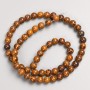 Beads on Thread, Wooden Jasper Smooth Ball, Diameter 6.5mm+/-, Length 39cm+