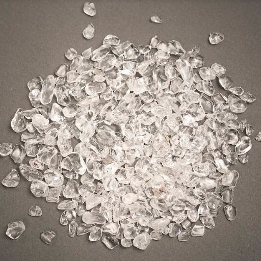 Stone Chip Findings Without Hole, Rock Crystal, d 3-8x3-10mm+-, Assorted Sizes, 100g