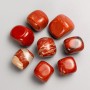 Souvenir Natural Red Jasper Stone, Tumbled 23x20mm (+-), 100g Pack