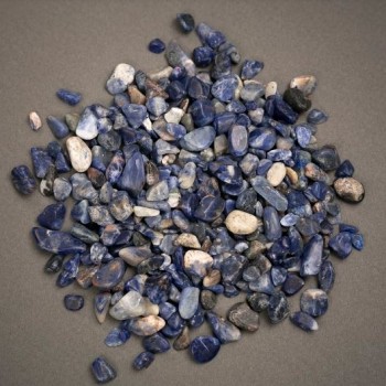 Stone Chip Findings Without Hole, Sodalite, D 12x7-7x5mm +/-, 100 Grams