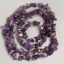 Amethyst Beads on Thread Natural Stone Bead Chip 13×5-5×3mm (±), length 80cm