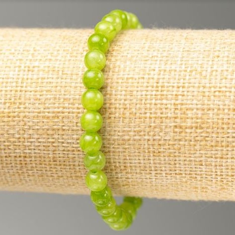 Elastic Bracelet Onyx (Acrylic Imitation), Diameter 6.5mm+/-, Length 18cm+
