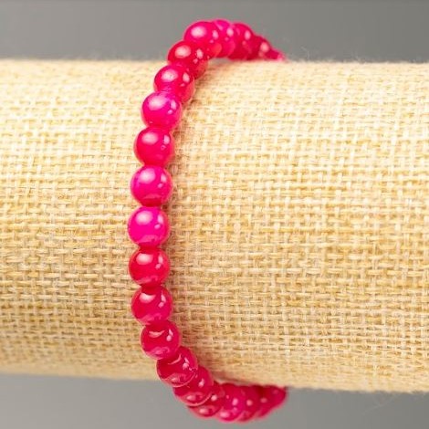 Elastic Bracelet Tourmaline (Imitation Acrylic), Diameter 6mm+-, Length 18cm+