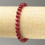 Elastic Bracelet, Tourmaline (faux acrylic), smooth bead, diameter 6.5mm+/-, length 18cm+