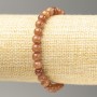 Elastic Bracelet, Selenite (faux acrylic), smooth bead, diameter 6.5mm+/-, length 18cm+