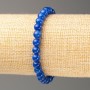 Elastic Bracelet, Lapis Lazuli (faux acrylic), smooth bead d 6.5mm+/-, length 18cm+