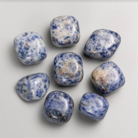 Souvenir Natural Gemstone Sodalite, Tumbled 21x17mm (+/-), 100g Pack