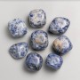 Souvenir Natural Gemstone Sodalite, Tumbled 21x17mm (+/-), 100g Pack