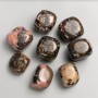 Souvenir Natural Gemstone Rhodonite, Tumbled 21x17mm (+/-), 100g Pack