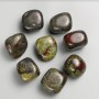Souvenir Natural Gemstone Dragon's Blood Jasper, Tumbled 21x17mm (+/-), 100g Pack