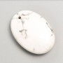 Cacholong Oval Pendant, Diameter 35x25mm