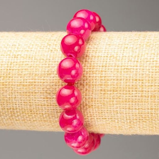 Stretch Bracelet Tourmaline (Imitation Acrylic), Diameter 12.5mm+/-, Length 18cm+