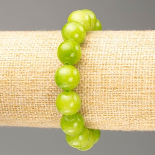 Elastic Bracelet Onyx (Synthetic Acrylic), Diameter 12.5mm+/-, Length 18cm+