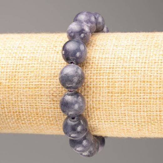 Stretch Bracelet Amethyst (Imitation Acrylic), Smooth Bead, Diameter 12.5mm+/-, Length 18cm+