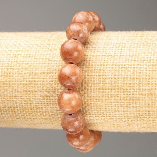 Stretch Bracelet Selenite (Imitation Acrylic), Smooth Bead, Diameter 12.5mm+/-, Length 18cm+