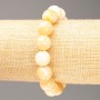 Stretch Bracelet Mother-of-Pearl (Imitation Acrylic), Smooth Bead, Diameter 12.5mm+/-, Length 18cm+