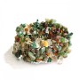 Multicoloured Jasper Bracelet on Elastic, "stone chip"