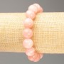 Rose Quartz Bracelet on Elastic Band (Imitation Acrylic), Smooth Bead, Diameter 12.5mm+-, Length 18cm+