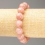 Stretch Bracelet Strawberry Quartz (Imitation Acrylic), Smooth Bead, Diameter 12.5mm+/-, Length 18cm+