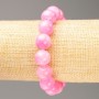 Stretch Bracelet Strawberry Quartz (Imitation Acrylic), Smooth Bead, Diameter 12.5mm+/-, Length 18cm+