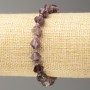 Elastic Bracelet with Tourmaline, faceted bi-cone beads, 8x8mm, length 18cm