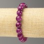 Elastic bracelet Tourmaline (artificial acrylic) smooth bead, diameter 10mm ±, length 18cm +