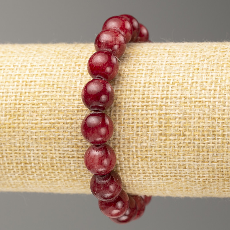 Elastic Bracelet Tourmaline (imitation acrylic) smooth bead, diameter 10mm +-, length 18cm+