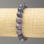Elastic Bracelet Amethyst (imitation acrylic) smooth bead, diameter 10mm +-, length 18cm+
